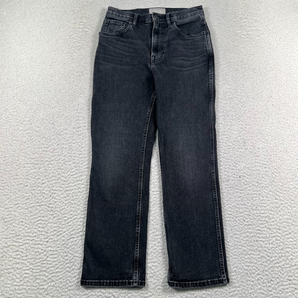 Everlane Jeans Women's 27 *26 The Cheeky‎ Bootcut Crop Mom Denim Y2K Black